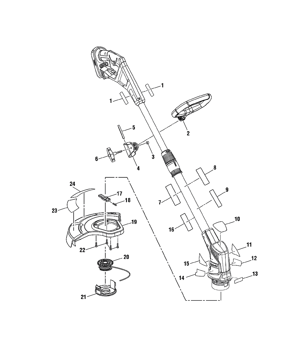 Ryobi Trimmer Parts Diagram