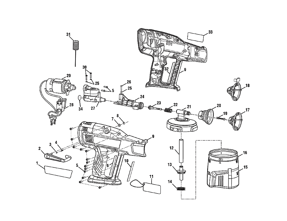 Ryobi P631 Parts List | Ryobi P631 Repair Parts | OEM Parts with