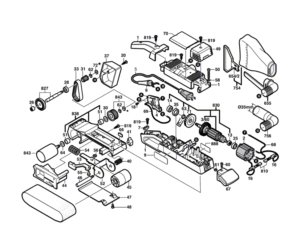 Bosch Belt Sander Parts List Reviewmotors.co