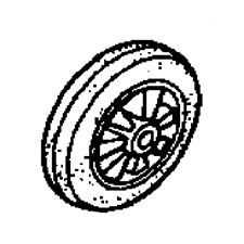 Porter Cable 5140066-61 Wheel