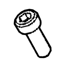 Porter Cable MSC6100-16 SCREW-SHCS-M6X1.00X1