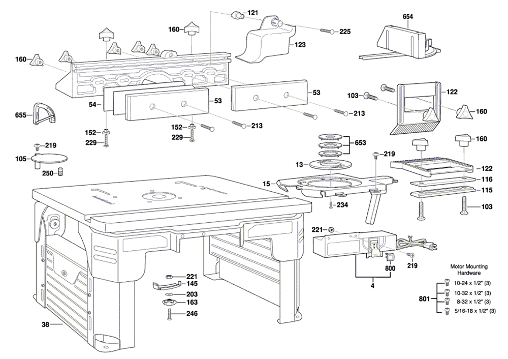 Buy Bosch RA1141 2610050865 Portable Benchtop Router Table