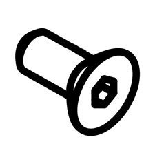 Ridgid 079006005004 Screw (M5 X 12 Mm, Counter Sunk)