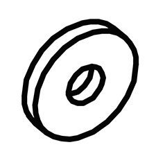 Ridgid 079022001044 Washer (D19 X d65 X 3t)