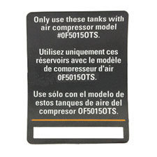 Ridgid 079027013902 Tank Label