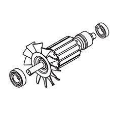 Ridgid 089006017710 Armature Assembly (inc. Key Nos. 30-31)