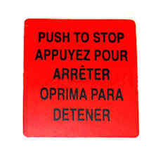 Ridgid 664105001 Switch Cover Label Tri-lingual