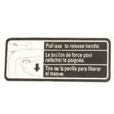 Ridgid 940758005 Label Pull Pin Release