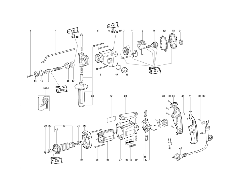 Buy Metabo SBE750(00760421) Replacement Tool Parts Metabo SBE750