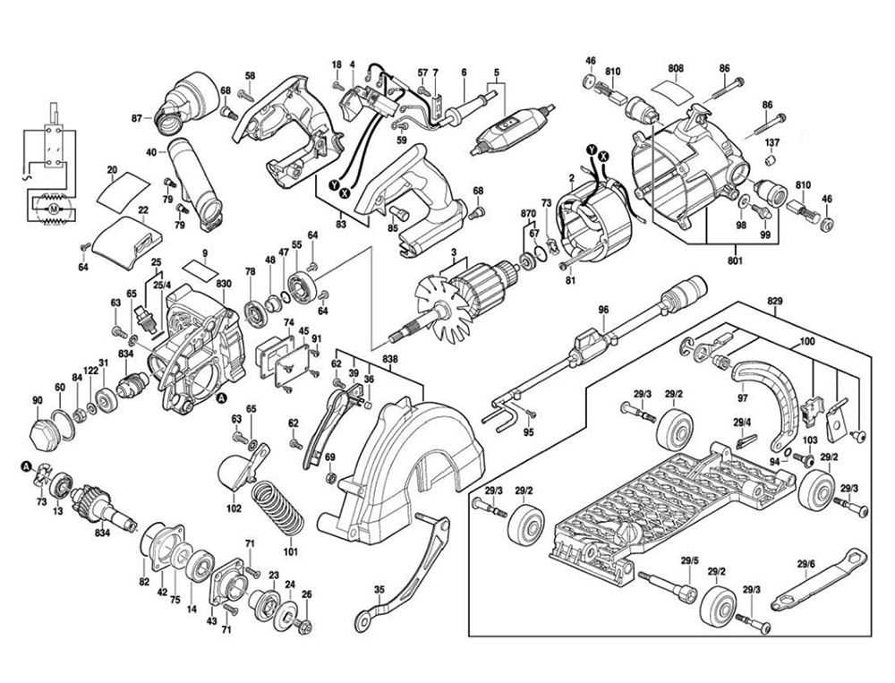 Skilsaw Worm Drive Table Saw Parts Diagram Reviewmotors.co