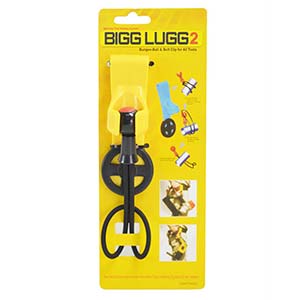 Superior BL2-1BM Original Bigg Lugg 2 - Rubber Belt Hook Tool Holder System with 1 Bungee Strap