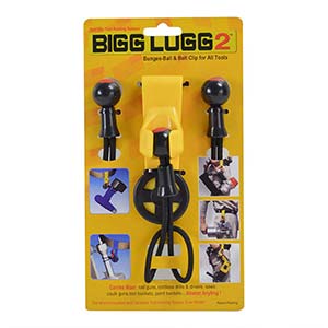 Superior BL2-3BM Belt Clip Tool Holder System with 3 Ball Bungees - (Original Bigg Lugg 2)