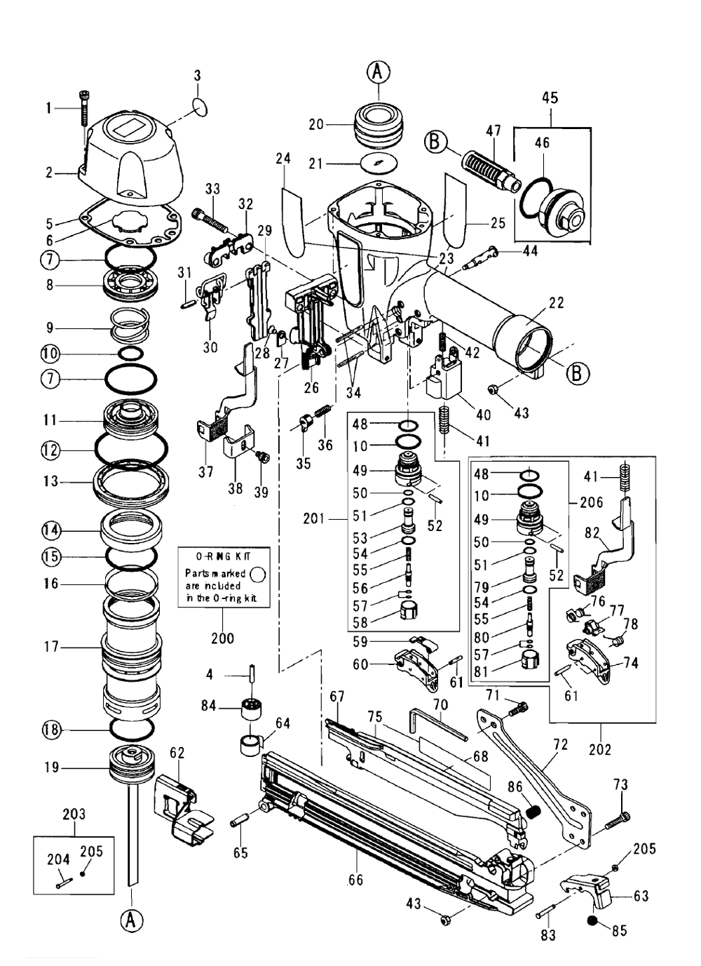 MAX Nail Gun Parts Part Number CN33838 Exhaust Seal 