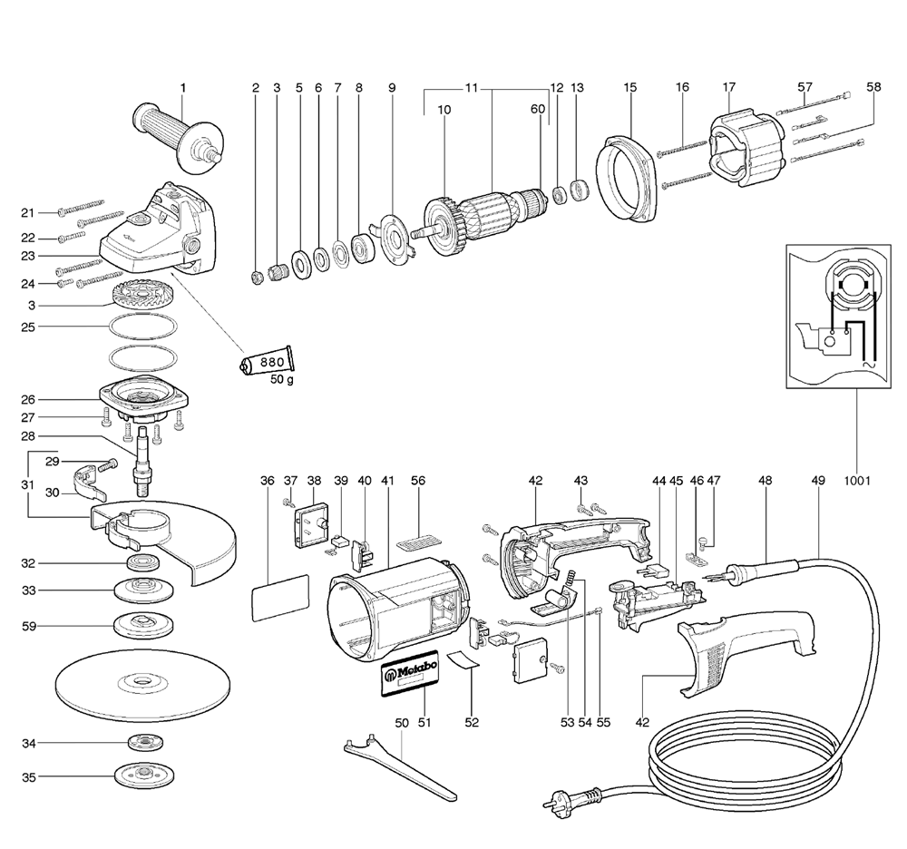 Buy Metabo W2530(602528420) Replacement Tool Parts Metabo W2530